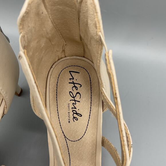 NEW Lifestride Women’s Masquerade Heels Beige Size 11M - Picture 6 of 10